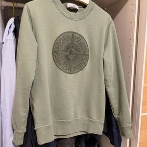 Stone Island Olive Crewneck Sweater